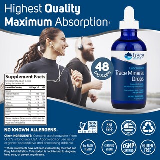 Foto 3 | Foto 3 | Suplemento De Oligoelementos Concentrace En Gotas, 118 Ml, 48 Días - Venta Internacional.