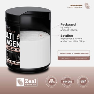 Foto 7 | Foto 7 | Proteína De Péptidos De Colágeno En Polvo Zeal Naturals, 45 Porciones - Venta Internacional.