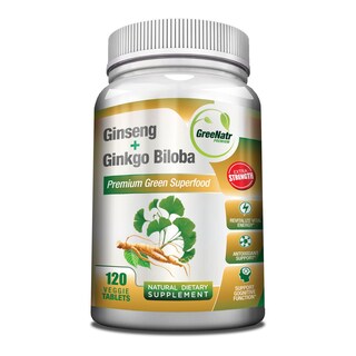 Foto 1 | Foto 1 | Suplemento Greenatr Panax Ginseng + Ginkgo Biloba 120 Comprimidos - Venta Internacional.
