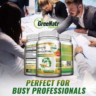 Foto 6 | Foto 6 | Suplemento Greenatr Panax Ginseng + Ginkgo Biloba 120 Comprimidos - Venta Internacional.