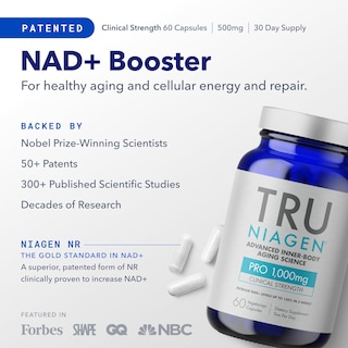Foto 2 | Foto 2 | Suplemento Tru Niagen Pro Nad+ 1000 Mg Para Combatir El Envejecimiento, 30 Porciones - Venta Internacional.