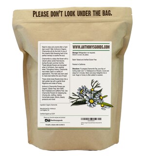 Foto 2 | Foto 2 | Flores De Manzanilla Anthony's Organic, Hojas Sueltas Enteras, 454 G - Venta Internacional.