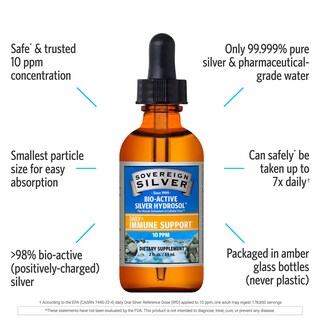 Foto 3 | Foto 3 | Suplemento De Hidrosol De Plata Bioactivo Sovereign Silver, 60 Ml - Venta Internacional.