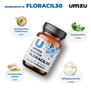 Foto 3 | Foto 3 | Suplemento Umzu Floracil50, Prebióticos, Probióticos, 50 Mil Millones De Cfu - Venta Internacional.
