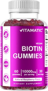Foto 1 | Foto 1 | Suplemento Vitamático De Biotina En Gomitas De 10.000 Mcg Para Cabello 60% Vegano - Venta Internacional.