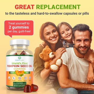 Foto 4 | Foto 4 | Gomitas De Aceite De Semillas De Calabaza Sin Azúcar Supplement Purify Life - Venta Internacional.