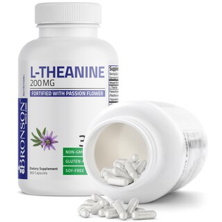 Foto 4 | Foto 4 | Suplemento Bronson L-teanina 200 Mg Con Passion Flor 360 Cápsulas - Venta Internacional.
