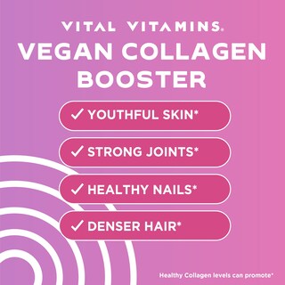 Foto 2 | Foto 2 | Suplemento Vital Vitamins Vegan Colágeno Booster 60 Cápsulas - Venta Internacional.