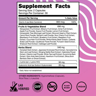 Foto 5 | Foto 5 | Suplemento Vital Vitamins Vegan Colágeno Booster 60 Cápsulas - Venta Internacional.