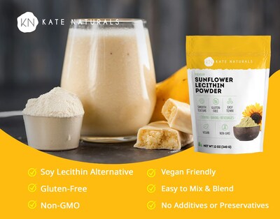 Foto 2 | Foto 2 | Lecitina De Girasol En Polvo Kate Naturals Para Hornear 350 Ml - Venta Internacional.