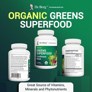 Foto 6 | Foto 6 | Suplemento Dr. Berg Greens Superfood Crucíferous 90 Comprimidos - Venta Internacional.
