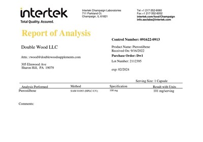 Foto 6 | Foto 6 | Suplemento Double Wood Pterostilbene 100 Mg 60 Cápsulas - Venta Internacional.