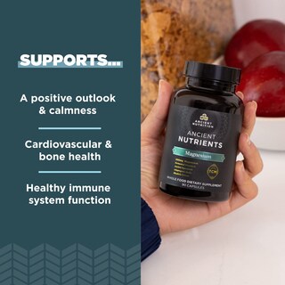 Foto 3 | Foto 3 | Suplemento De Magnesio De Ancient Nutrition 300 Mg Con Vitamina D 90 Cápsulas - Venta Internacional.