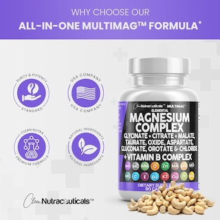 Foto 6 | Foto 6 | Complejo De Magnesio Supplement Clean Nutraceuticals 2285 Mg - Venta Internacional.