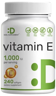 Foto 1 | Foto 1 | Suplementos De Vitamina E, Suplemento De Oferta De 1000 Ui, 240 Cápsulas Blandas - Venta Internacional.
