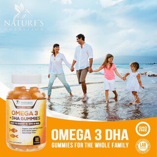 Foto 6 | Foto 6 | Gomitas De Aceite De Pescado Omega 3 Supplement Nature's Nutrition 60 - Venta Internacional.