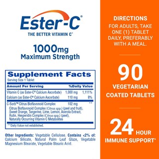 Foto 2 | Foto 2 | Suplemento Ester-c De Vitamina C, 1000 Mg, 90 Comprimidos Recubiertos - Venta Internacional.