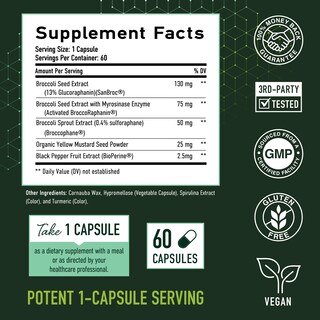 Foto 6 | Foto 6 | Suplemento Smnutrition De Sulforafano De 50 Mg De Brotes De Brócoli - Venta Internacional.