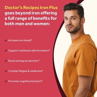 Foto 3 | Foto 3 | Suplemento De Hierro Doctor's Recipes Iron Plus 60 Cápsulas Veganas - Venta Internacional.
