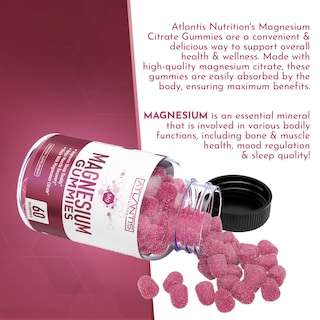 Foto 6 | Foto 6 | Gomitas De Magnesio Atlantis Nutrition 770 Mg De Citrato De Magnesio - Venta Internacional.