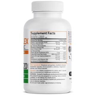 Foto 2 | Foto 2 | Complementa El Complejo De Vitamina B Bronson Con Vitamina C 120 Cápsulas - Venta Internacional.