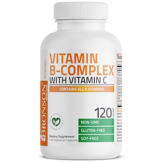 Foto 3 | Foto 3 | Complementa El Complejo De Vitamina B Bronson Con Vitamina C 120 Cápsulas - Venta Internacional.