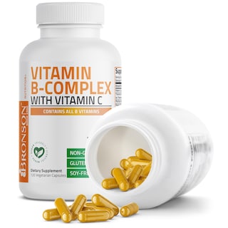 Foto 5 | Foto 5 | Complementa El Complejo De Vitamina B Bronson Con Vitamina C 120 Cápsulas - Venta Internacional.