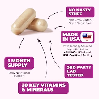 Foto 4 | Foto 4 | Multivitamínico Vimerson Health Para Mujeres Con 20 Vitaminas Y Minerales - Venta Internacional.
