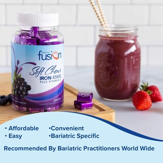 Foto 6 | Foto 6 | Suplemento De Hierro Bariatric Fusion Iron Soft Chew, 45 Mg, 60 Unidades - Venta Internacional.