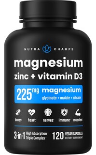Foto 1 | Foto 1 | Suplemento Nutrachamps De Magnesio, Zinc Y Vitamina D3, 120 Cápsulas - Venta Internacional.