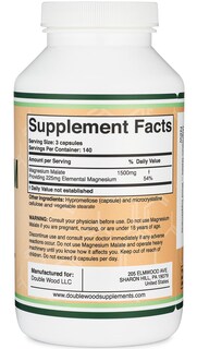 Foto 2 | Foto 2 | Suplementos De Malato De Magnesio Double Wood 1500 Mg 420 Cápsulas - Venta Internacional.