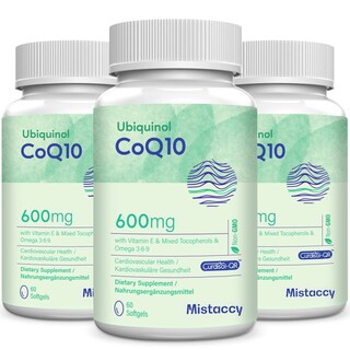 Foto 1 | Foto 1 | Suplemento Mistaccy Coq10 De Ubiquinol 600 Mg Con Vitamina E 180 S - Venta Internacional.