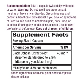 Foto 5 | Foto 5 | Suplemento Nature's Way Premium Black Cohosh 120 Cápsulas - Venta Internacional.