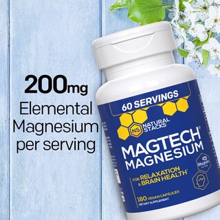 Foto 3 | Foto 3 | Suplemento Natural Stacks Magtech Magmagnesio 180 Cápsulas - Venta Internacional.