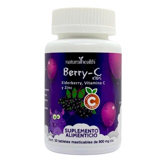 Foto 1 | Foto 1 | Berry-C Kids Vitamina C Natural Health 30 Tabletas Masticables para Niños