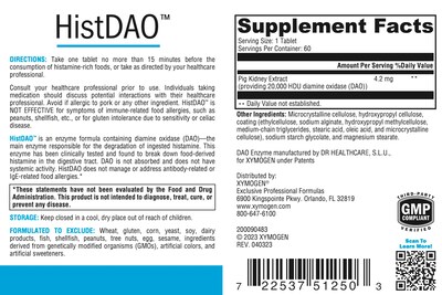 Foto 5 | Foto 5 | Suplemento Xymogen Histdao Enzyme Dao 20,000 Hdu 60 Tabletas - Venta Internacional.
