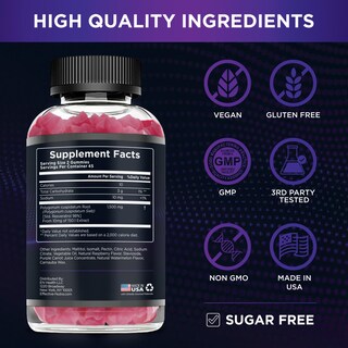 Foto 6 | Foto 6 | Suplemento Efectivo: Gomitas De Resveratrol Nutra, 1500 Mg, 90 Unidades - Venta Internacional.