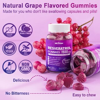 Foto 7 | Foto 7 | Suplemento De Gomitas De Resveratrol Nextdia 1500 Mg 60 Unidades - Venta Internacional.