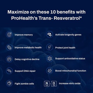 Foto 2 | Foto 2 | Suplemento Prohealth Trans-resveratrol 1000 Mg 60 Cápsulas X3 - Venta Internacional.