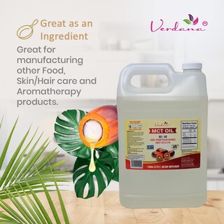 Foto 6 | Foto 6 | Aceite Mct Derivado De Almendra De Palma Verdana, 3,78 L, Apto Para Uso Alimentario Kosher - Venta Internacional.