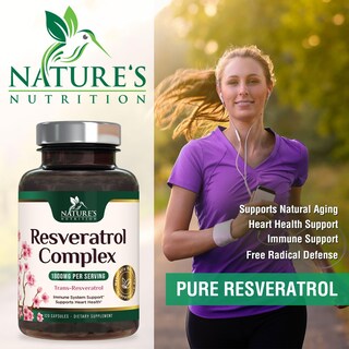 Foto 6 | Foto 6 | Suplemento Nature's Nutrition Resveratrol 1800 Mg 120 Cápsulas - Venta Internacional.