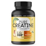 Creatina Monohidratada Life 360+ Pure Creatine 180 Cápsulas