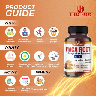 Foto 5 | Foto 5 | Suplemento Ultra Herbs De Raíz De Maca Orgánica Negra, Roja, Amarilla - Venta Internacional.