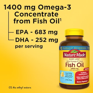 Foto 3 | Foto 3 | Suplementos Nature Made Burp Less Ultra Omega 3 1400 Mg - Venta Internacional.