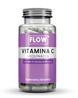 Foto 1 | Foto 1 | Minerales Y Vitaminas Flow Supplements - Capsulas De Vitamina C Con Equinácea De 90 Cápsulas De 500 Mg C/u