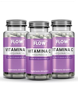 Foto 1 | Foto 1 | Minerales Y Vitaminas Flow Supplements 3 Pack - 270 Cápsulas De Vitamina C Y