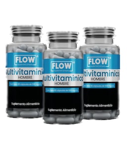 Foto 1 | Foto 1 | Flow Vitaminas, Minerales Y Suplementos 3 Pack - Multivitamínico Premium Para Hombre Con 270 Capsulas De 500 Mg