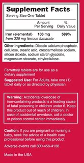 Foto 3 | Foto 3 | Tabletas Supplement Pharmics Ferretts 60 Tabletas (106 Mg) X 2 - Venta Internacional.