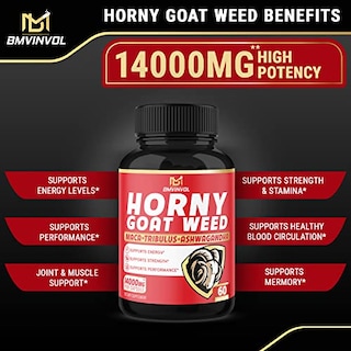 Foto 6 | Foto 6 | Suplemento Bmvinvol Horny Goat Weed 14000 Mg Con Maca, Tribulu - Venta Internacional.