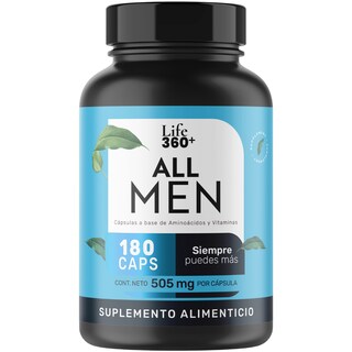 Foto 1 | Foto 1 | Life 360+ All Men 180 Cápsulas Aminoácidos Y Vitaminas
